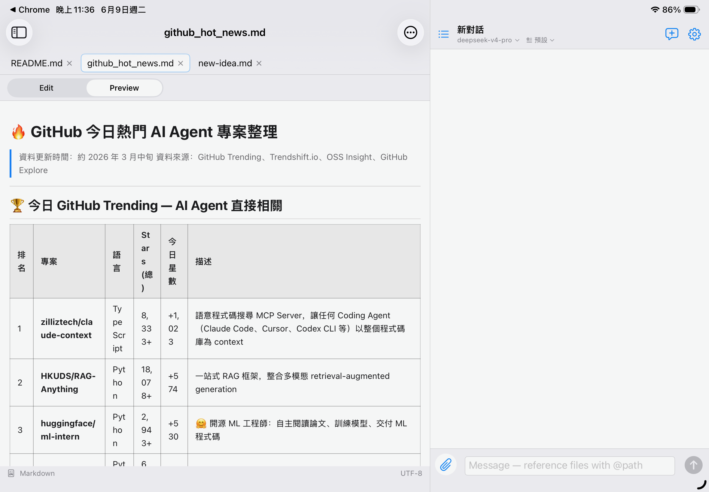 Markdown 預覽